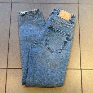 Zara Women's Straight Leg Blue Jeans